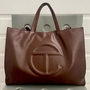Telfar Brown Medium Shopper Tote